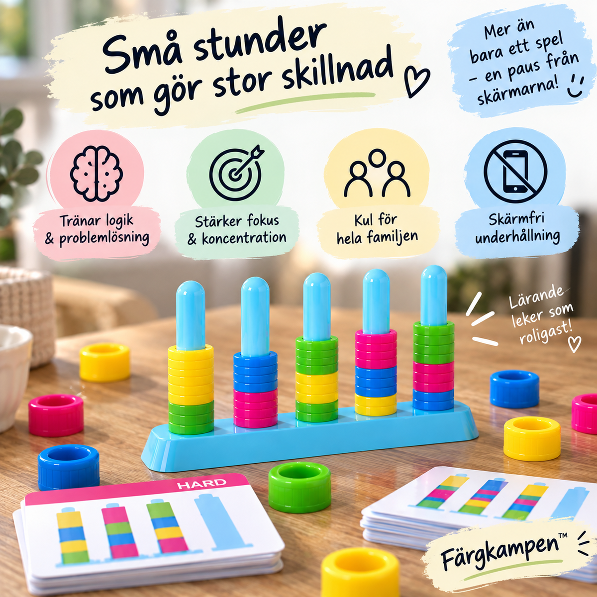 Färgkampen™ - Vem får färgerna på plats först?
